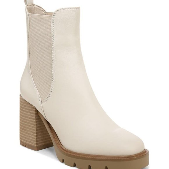 Sam Edelman Shoes - NEW SAM EDELMAN Rollins Block Heel Chelsea Boot in Ivory size 9